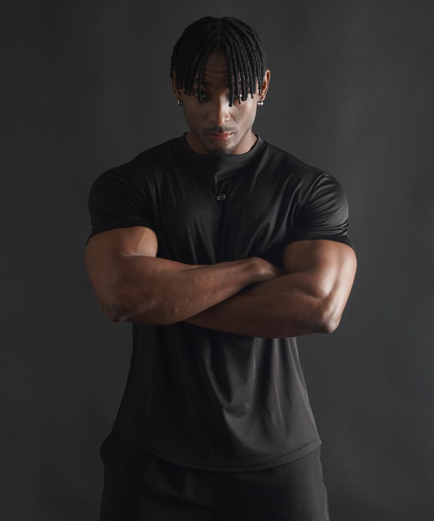 PHERMENON [2Pack] Muscle Fit Quick-Dry Logo Short Sleeve (2 Colors)