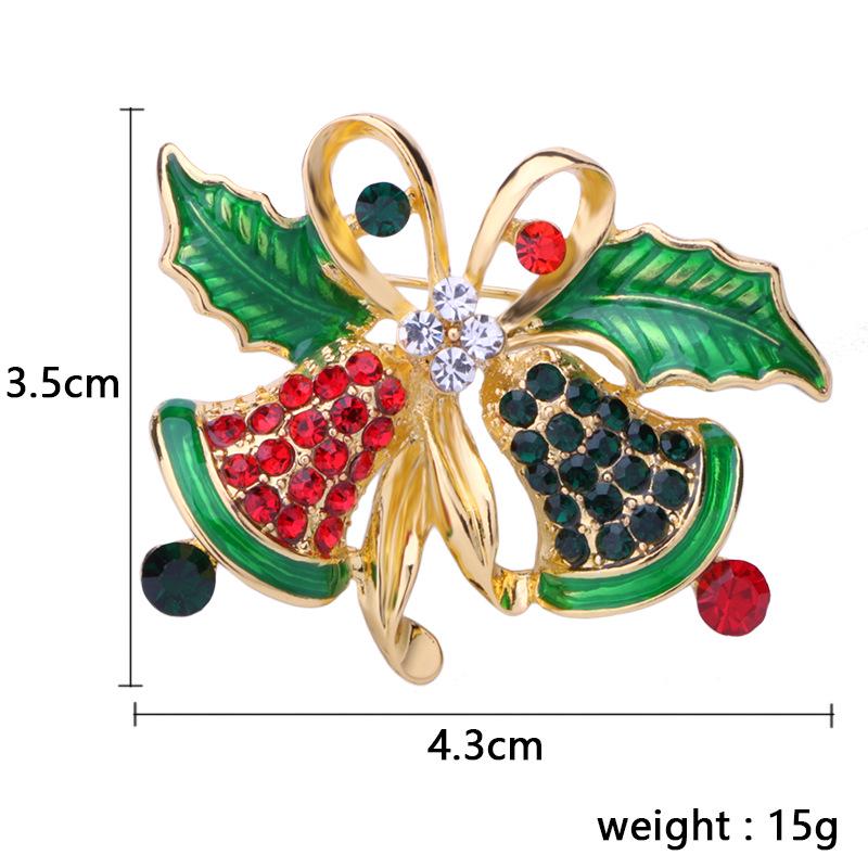 Christmas Brooch Set Santa Snowman Tree Pin Popular In Europe & US | Festive Lapel Pins for Xmas Sweater Decoration Men Women Body Accessories