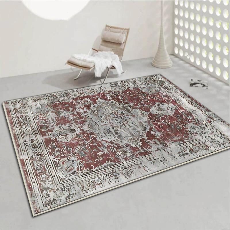 Amerikanischer Stil Persien Großer Teppich Wohnzimmer Dekoration Zuhause Sofa Bereich Teppiche Schlafzimmer Garderobe Fußmatte Waschbar Rutschfest