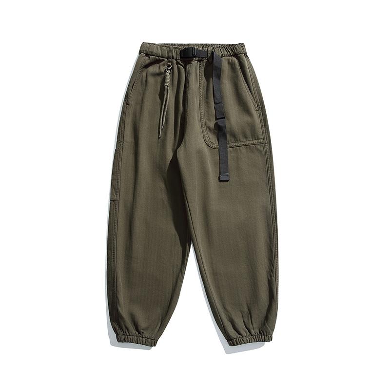 

Winter new velvet overalls, trousers, casual pants, tied feet, loose and versatile, simple high street style XXXXXL