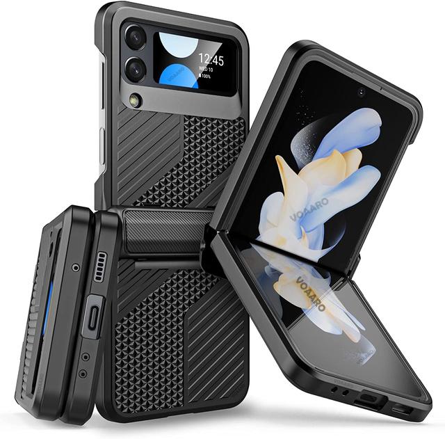

Для Samsung Galaxy Z Flip 4 5g Чехол Для Samsung Z Flip 4 Hinge Case Heavy-Duty Полуавтоматическая защита шарнира Ударопрочный чехол Case чёрный