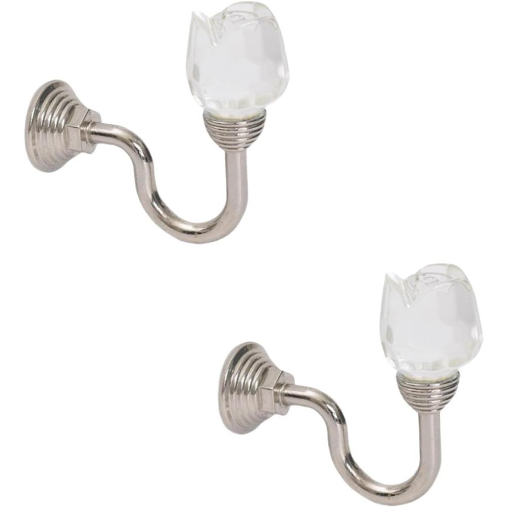 

Подхваты для штор Крючок-кристалл Аксессуары для хранения штор Классический алюминиевый фиксатор для штор Настенный крючок - Цингухуа