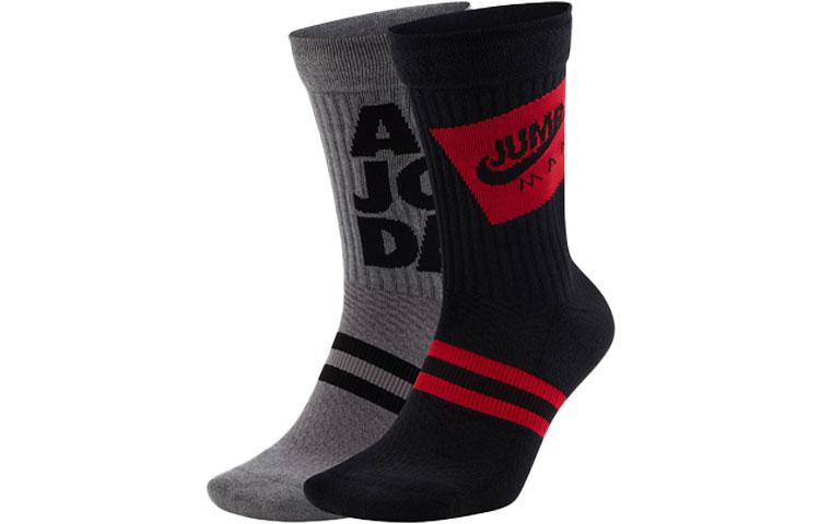 Jordan Crew Socks Unisex 2 Pack Multicolor CU7907-903 M