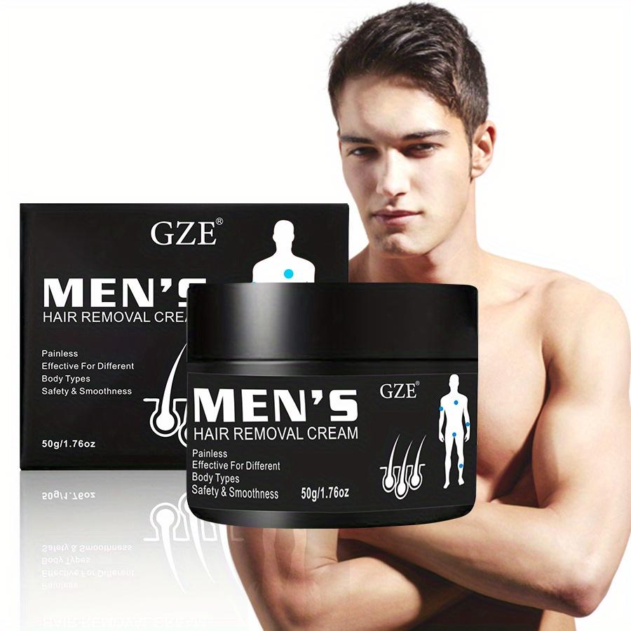 GZE glattende hårfjerningskrem for menn privat del ben under arm armhule bryst, menns helkroppshår fjerner krem