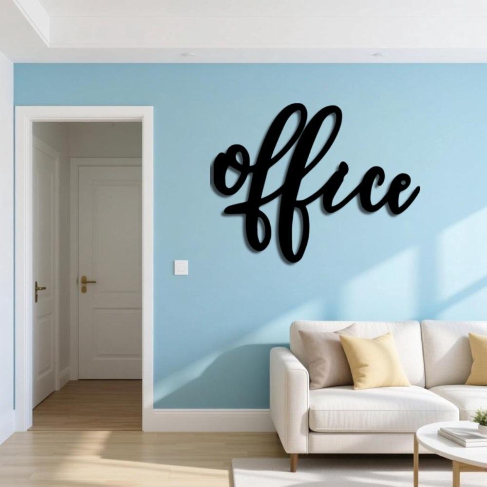 

Heavy Duty Iron Wall Art Office Lettering Modern Minimalist Home Living Room Decor Farmhouse Hanging Ornament 50cm/20inch