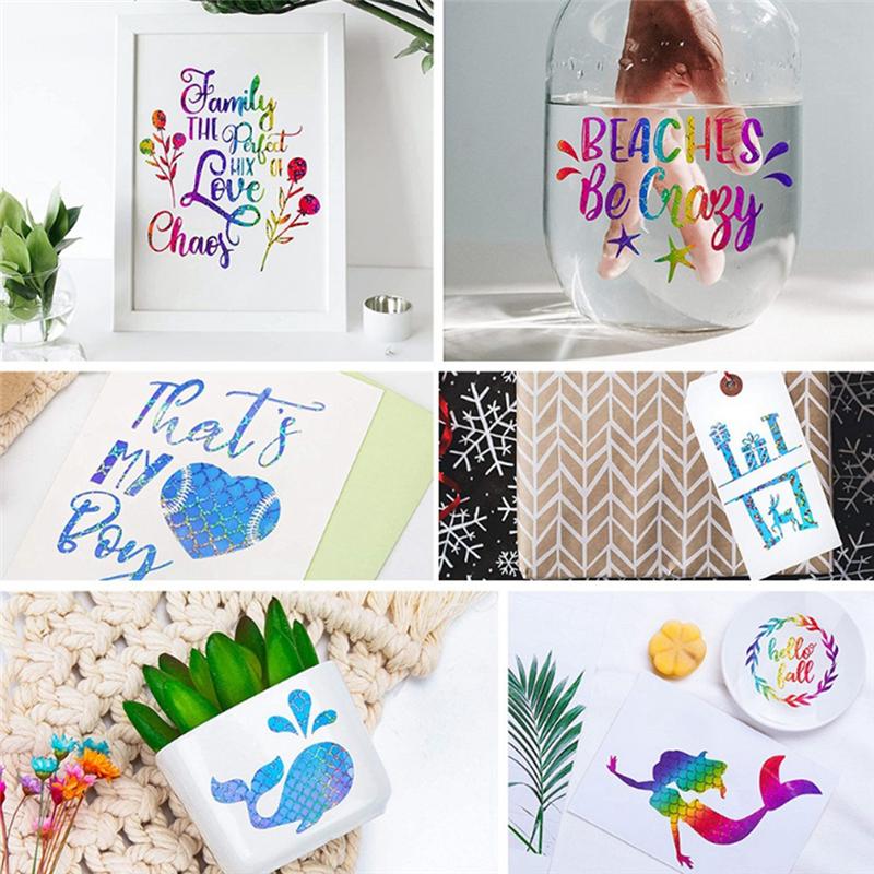 M-Modern-PVC Colorful Self-Adhesive Sheet Works With Cut And Other Cutters For Window Gift Cards Deco