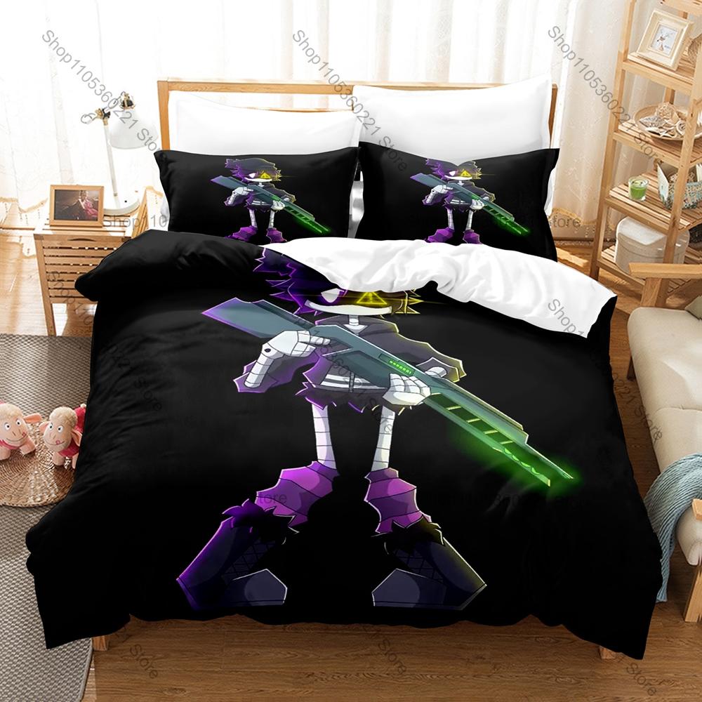 Cool Personality Murder Drones New Bedding Set Anime Robot Duvet Cover Pillowcase For Kids Adults Twin Full Queen King Size Bedr
