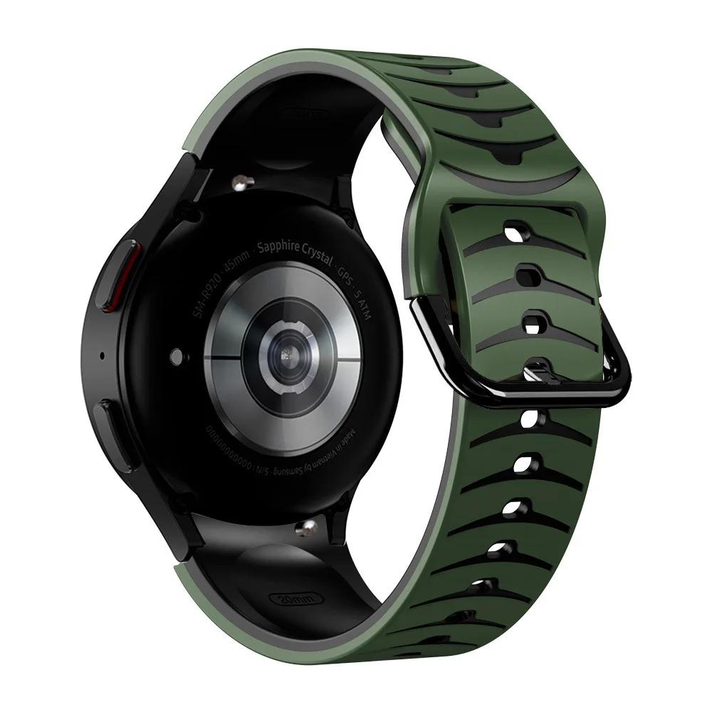 No Gaps For Samsung Galaxy Watch 4/5/6 44mm 40mm Band 4/6Classic 47 46 43mm Silicone Correa Bracelet For Galaxy 5 Pro 45mm Strap