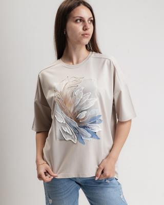 Women's T-shirt Butella 26090 S Beige