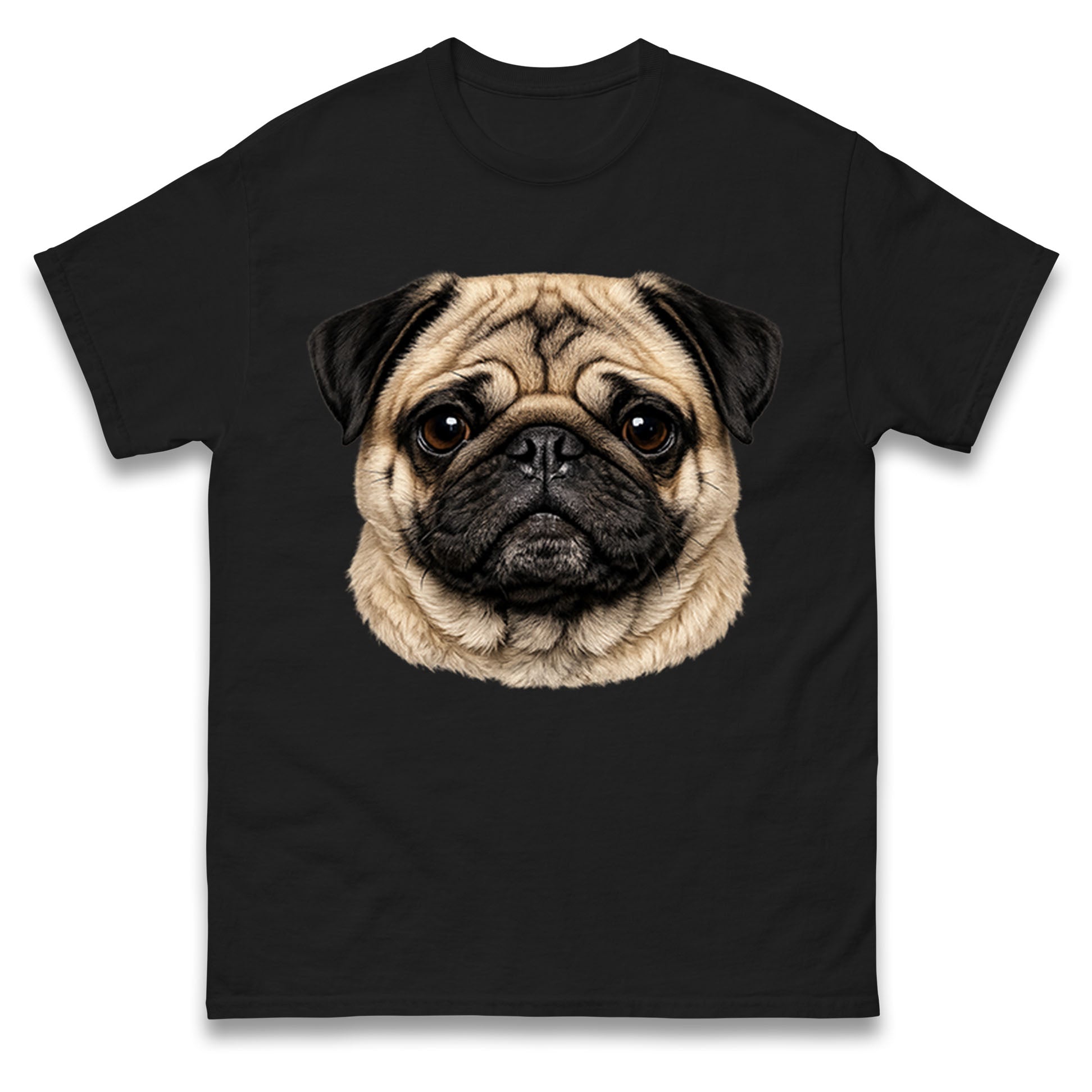 Pug Face T Shirt Tshirt Mens Womens Unisex Tops Tees 2XL