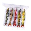 8 Segment Swimbait Fishing Lure 3pcs Set 135mm 19g Multi Jointed Slow Sinking Bionic 3D Eyes Fishing Bait Tool Fishing Tackles