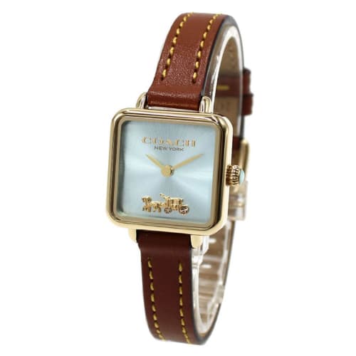

Coach Women s CASS Square Leather Watch with Leather Strap 14504231