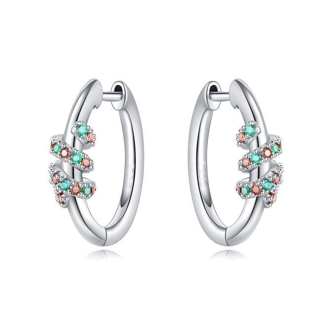 Luxury Blue Dolphin Feather Starfish Hoop Earrings Elegant Wind Ear Jewelry For Women Fashion Accessories