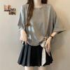 Plus Size Irregular Strap Short Sleeve T-Shirt for Women - New Summer Arrivals, Versatile, Flattering Top for Chubby Girls