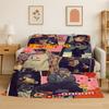 Kpop B-BTS Jung Hoseok J Hope Flannel Blanket Soft Warm Throw Blanket for Bedroom Living Room Bed Travel Camping Picnic Gift