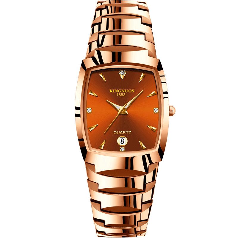 Top-Marke Herrenuhren Luxus quadratische Quarz-Armbanduhr wasserdicht leuchtende Zeiger Uhr für Männer Datumsuhr
