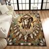 1PC Custom Name Native American Spirit Theme Floor Mat Ideal for Living Room, Game Rooms, Office, Bedroom,Floor Mat Playful Design