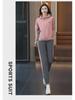 Women's Spring & Autumn Hooded Fashion Tracksuit - Stylish Contrast Color Two-Piece Suit with Sweatpants