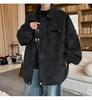 Men's Retro Tie-Dye PU Leather Jacket with Metal Airplane Buckle and Stand Collar - Autumn/Winter Outerwear