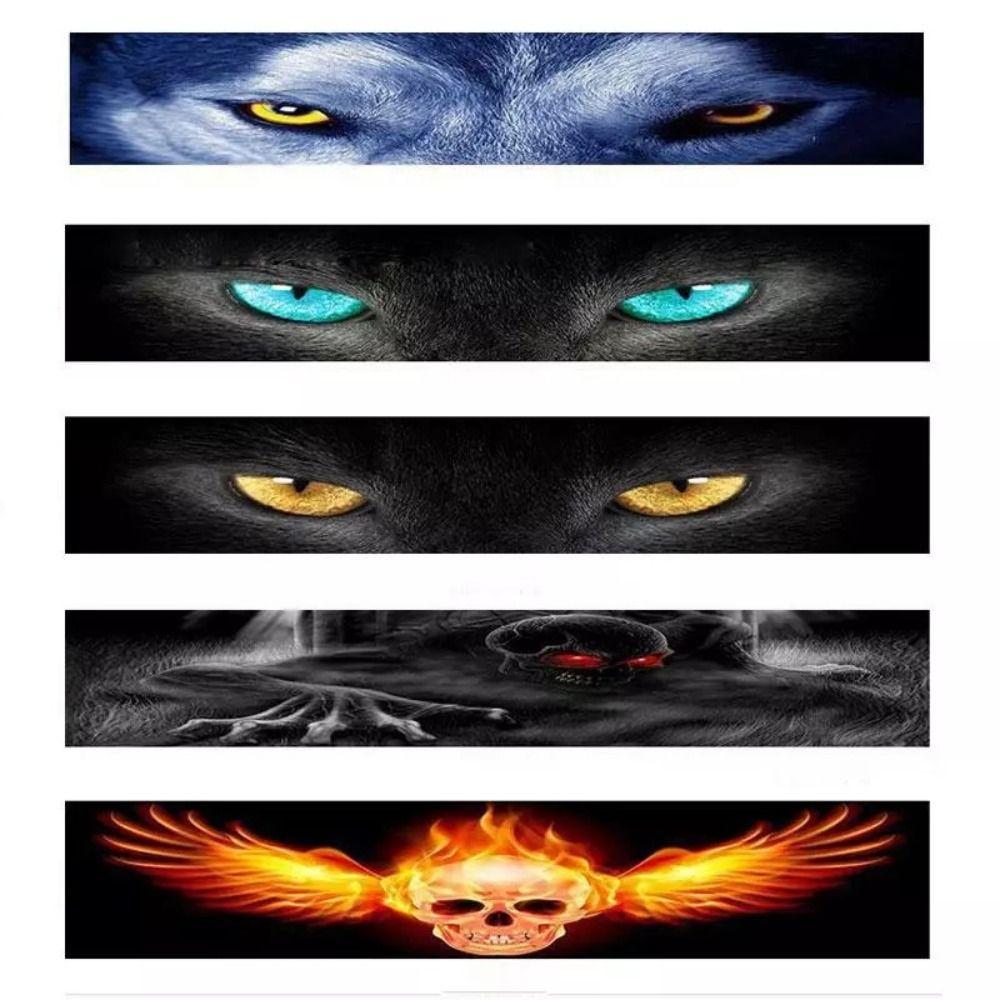 Wolf Eyes Pattern 3D Effect Stickers 3D Stereo Auto Decorative Stickers  Auto Banner