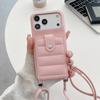 Crossbody Magnetic Lychee Grain Cards Solt Leather Phone Case for iPhone 17 Pro Max 16 Plus 15 14 13 12 Pocket kickstand Cover