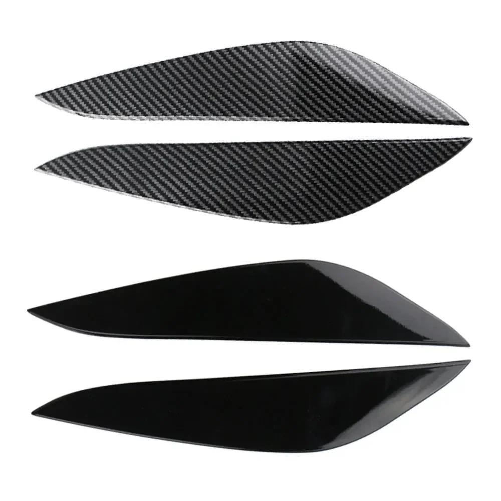 For Tesla Model 3 2017-2025 for Model Y 2019-2025 Headlight Trim Cover Front Lamp Sticker Eyebrow Eyelid Styling Accessories