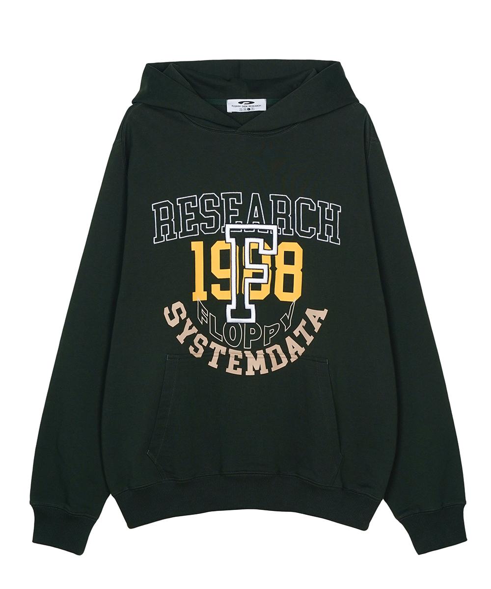 Fdr Volume Layered F Lettering Hoodie Forest Green M