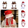 Festive Santa Claus Hat With Reindeer Headpiece Christmas Gift Wholesale