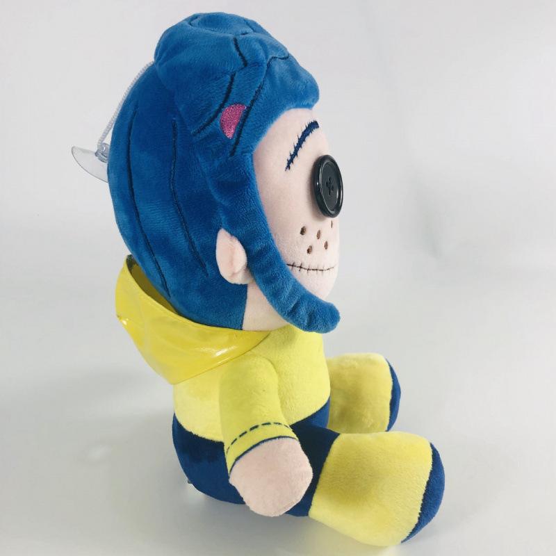 25cm Coraline Pluche Pop Knuffel Cartoon Figuur Zacht Kussen Lelijk Schattig Verzamelspeelgoed Kawaii Decoratie Speelgoed Verjaardag Kinderen Cadeaus