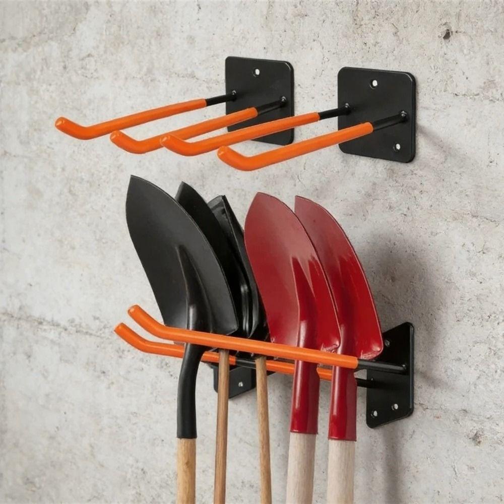 1Pcs Screw Installation Garden Tool Organizer Wall Mounted Hook  for Shovel Rake Broom Hose
