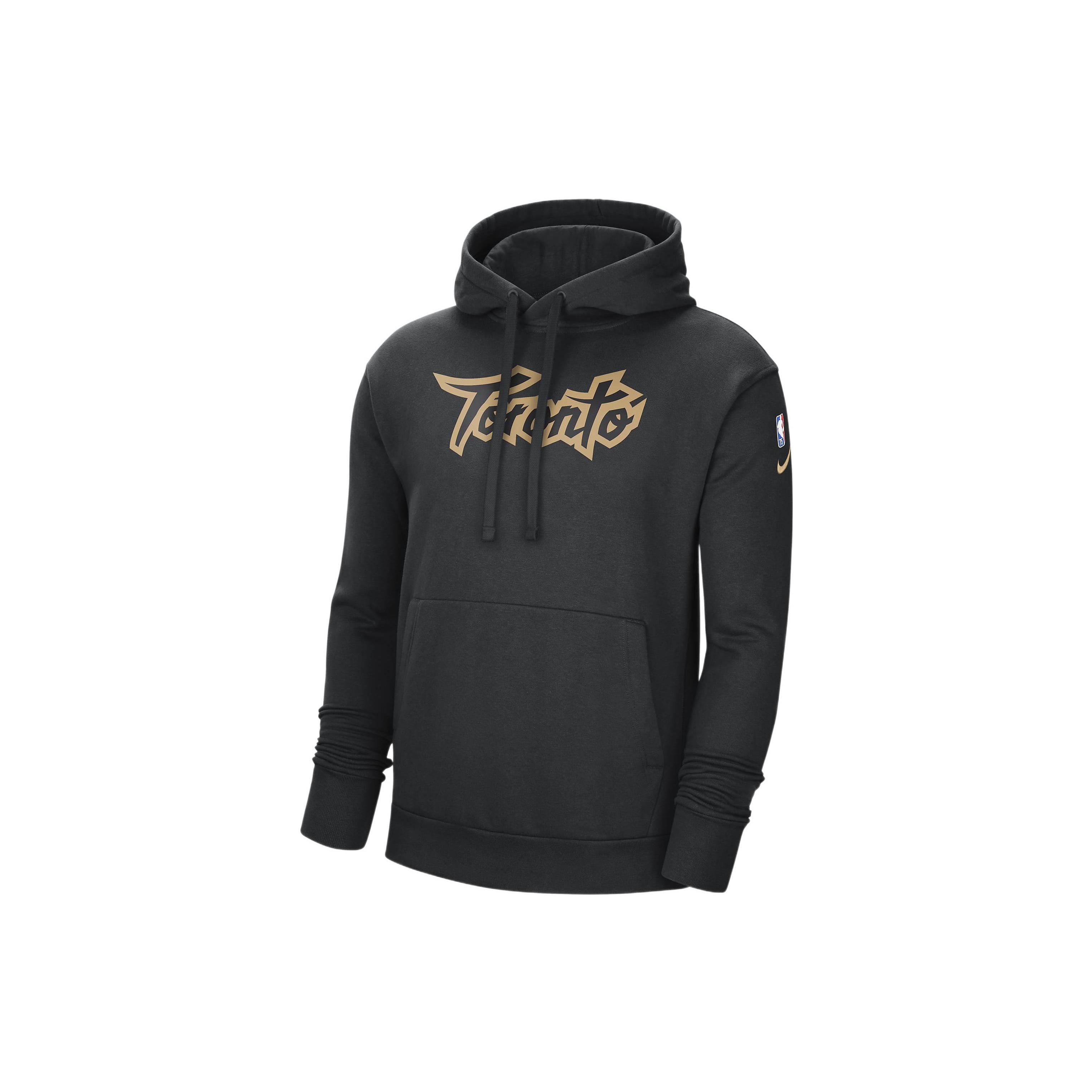 Men s Nike Solid Color Alphabet Fleece Pullover Toronto Raptors Black DB2340-010 L