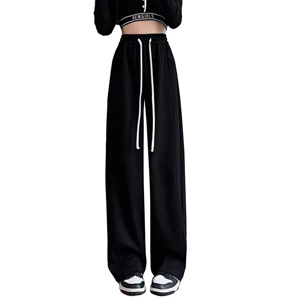 

Wide pants for sweat long goose down easy [Sillictor] women, pants, pants, slacks, trousers, pants, popular, casual, pants, spring, summer, autumn, чёрный