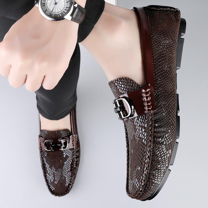 Fashion Luxury Brand Genuine Leather Business Shoes High-quality Handmade Stitched Loafers Fashion Design Casual Leather Shoe Size 38-45