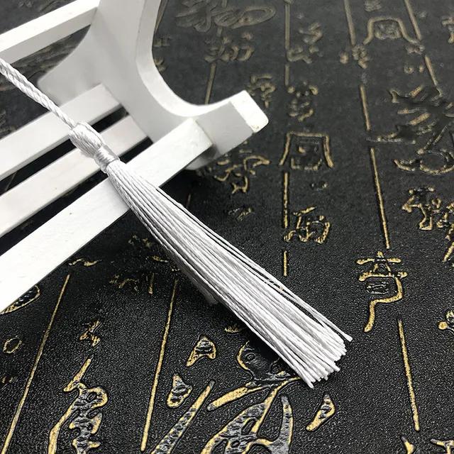 10~80Pcs Bookmark Tassels Fringe Brush Handmade Soft Craft Mini Tassels with Loops for DIY Crafts Jewelry Making Accessories