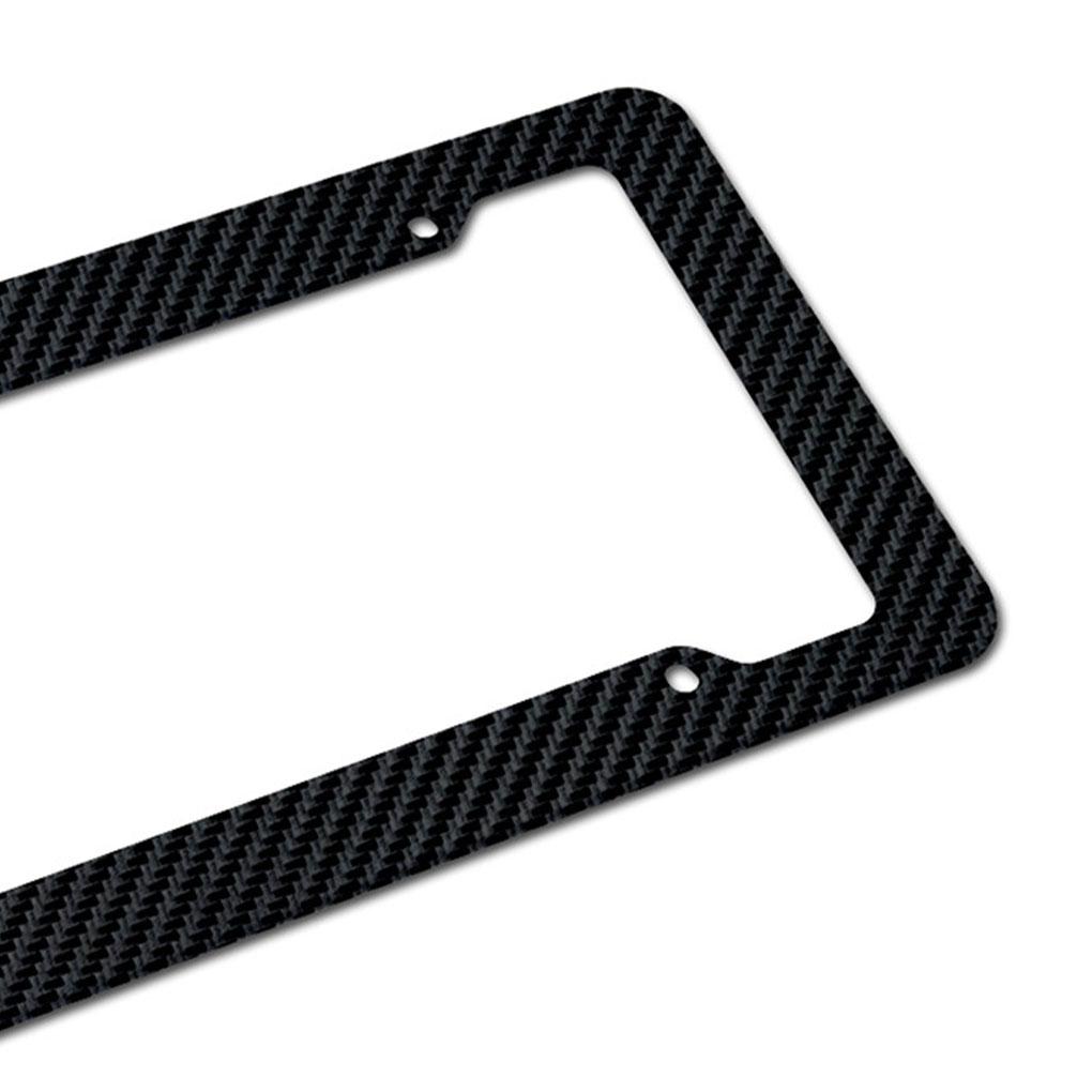 Black License Plate Frames Durable ABS Easy Installation Corrosion Resistant Car License Plate Frame