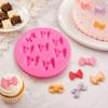 Bowknot Cake Pop Accessories DIY Chocolate Candy Baking Mold Silicone Fondant Molds  Kitchen