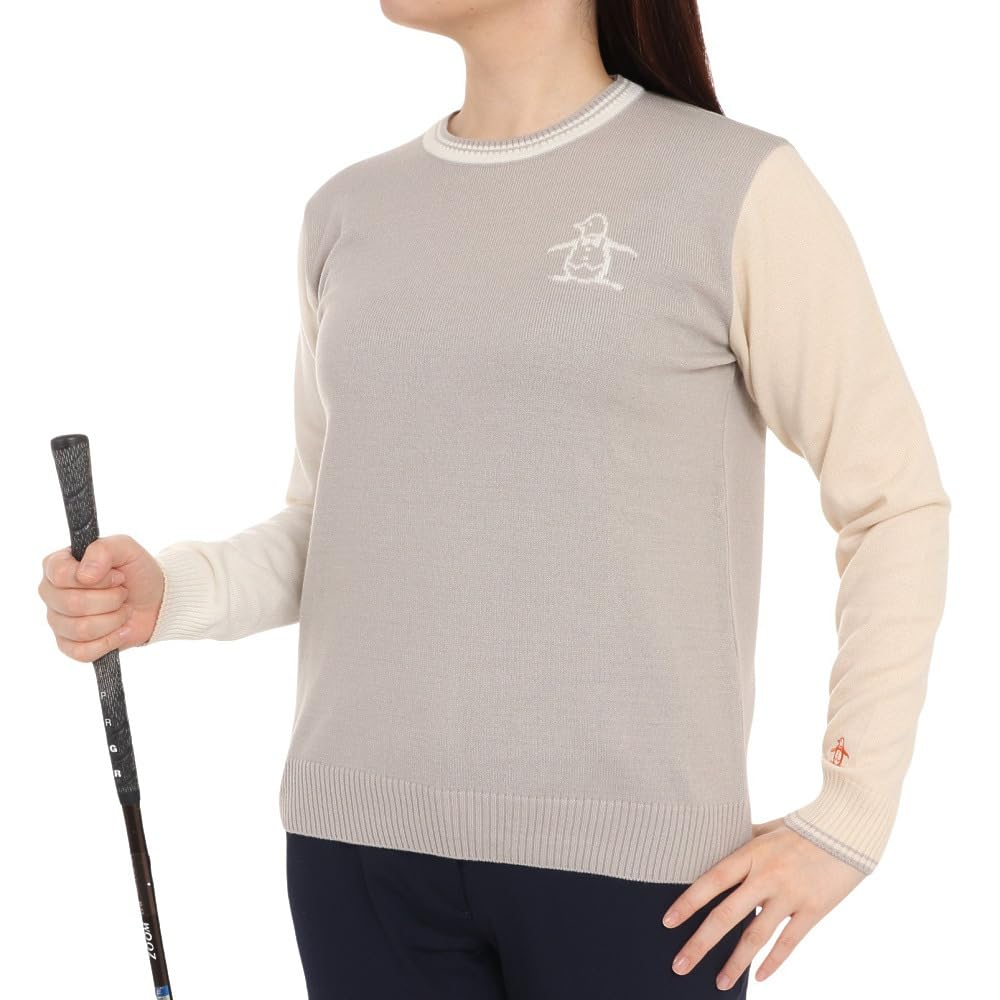 

Munsingwear Standard Crew Neck with a Penguin Logo on the Ideal for Everyday Golf BG00 Women s Sweater, Moisture-Wicking, Heat-Generating, Chest,