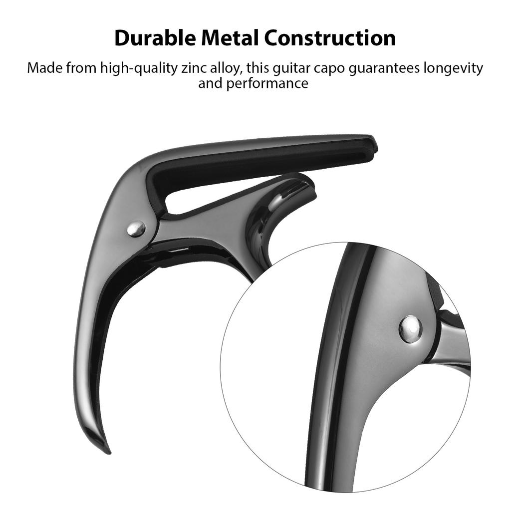Guitar Capo Professional Acoustic Guitar Capo Transfer Clip Zinc Alloy Guitar Capo for Folk Classical Guitars Ukulele Bass