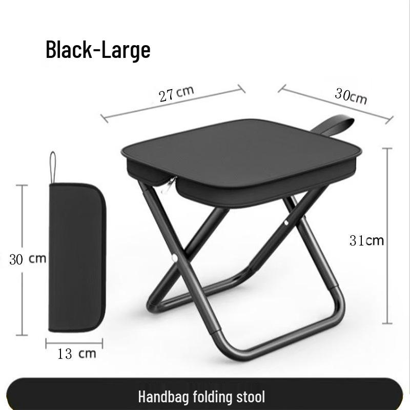 Portable Folding Stool for Camping, Fishing, and Queuing - Compact Outdoor Chair