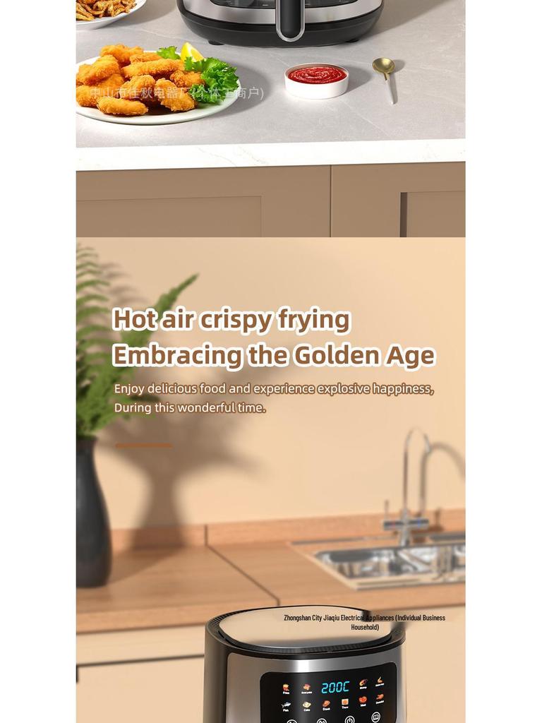 Customized Large Capacity Smart Air Fryer Oven (110V-230V, 60-10L)