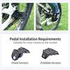 1Pc Foldable Bike Rear Footrest Manganese Steel Passenger Foot Peg Anti-slip Universal Bicycle Accessory