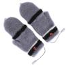 Beheizte Fingerhandschuhe, Fäustlinge, USB, doppelseitig, wärmer, Laptop-Handschuhe für den Winter