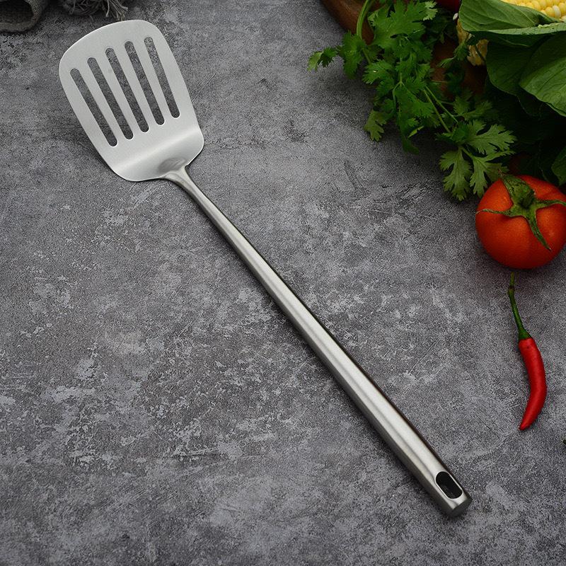 304 Stainless Steel Kitchenware Set: Spatula, Soup Spoon, Stirring Spatula, Slotted Spoon, Mushroom Spatula, Frying Spatula.