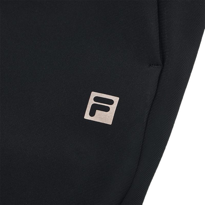 FILA Athletics Fitness Simple Casual Versatile Knitted Sports Pants Women Pants Deep-Black A11W511605FBK