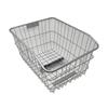 SAGISAKA Bicycle Rear Basket, Heavy-Duty Wire Rear Basket, Large Size, Silver, 49072