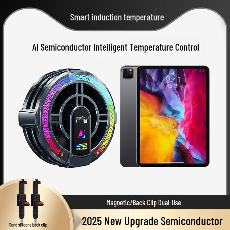 Cold Ice Armor H6Pro Tablet Cooler: High-Power Semiconductor Cooling for Rapid Heat Reduction in Gaming