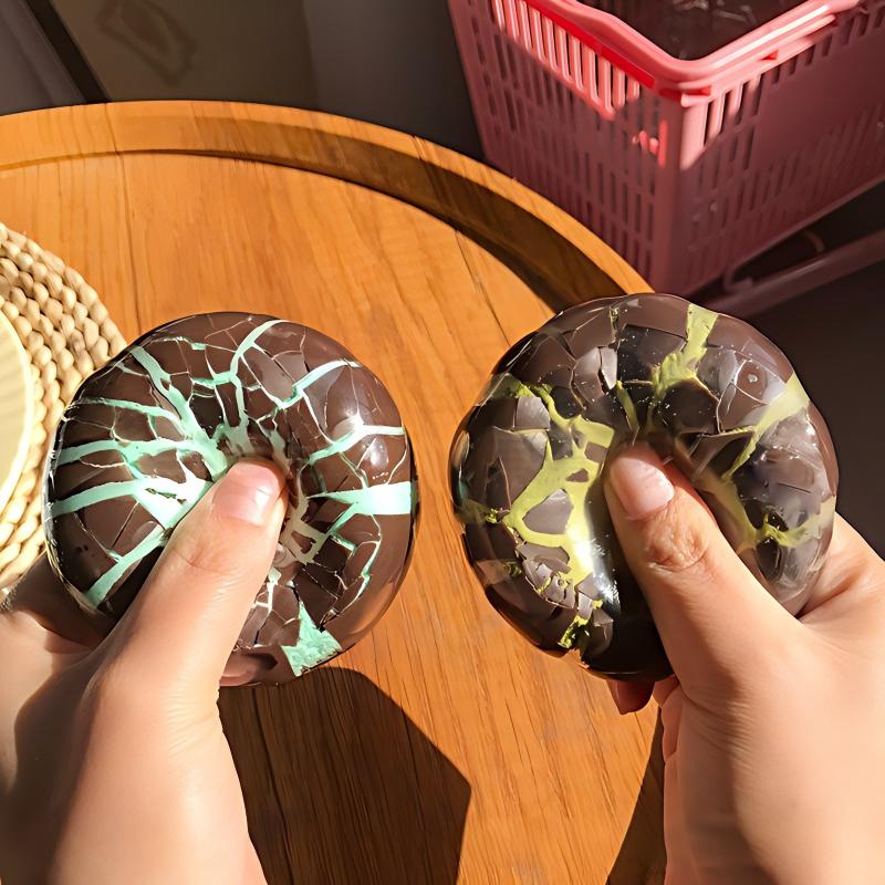 Peppermint Chocolate Soft Ball - Crispy Shell That Can Be Broken + Soft Filling Inside - Suitable For Dual Stress Relief Toy