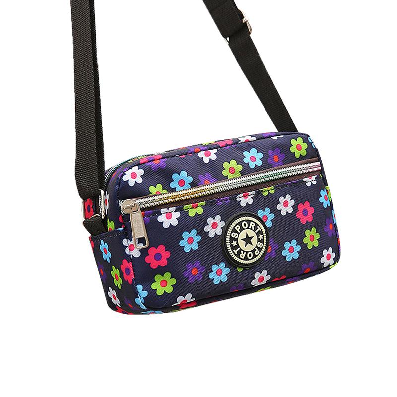 Printing Shoulder Bag for Women CrossBordy Supply Of Composite Fabric Leisure Chest Bag Ladies Zipper Square Backpack Female