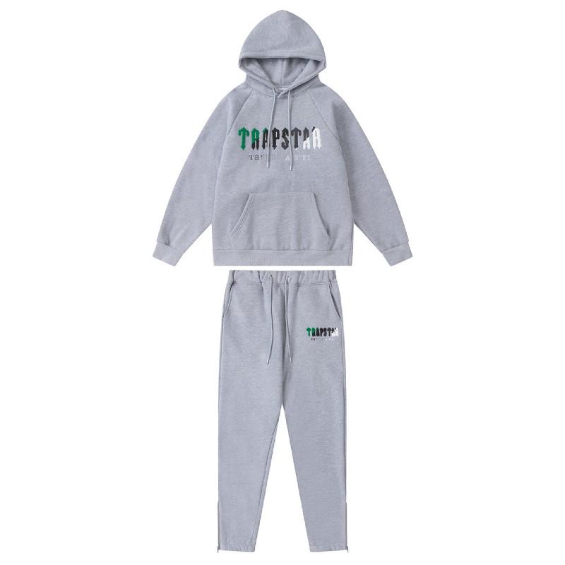 Streetwear Hooded Sweatshirt Set Loose Fit Embroidery Winter Casual Top Youth