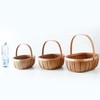 Home Wicker Basket Empty Oval Willow Woven Box Easter Large Organize Vegetables Basket With Handle Picnic Basket Present